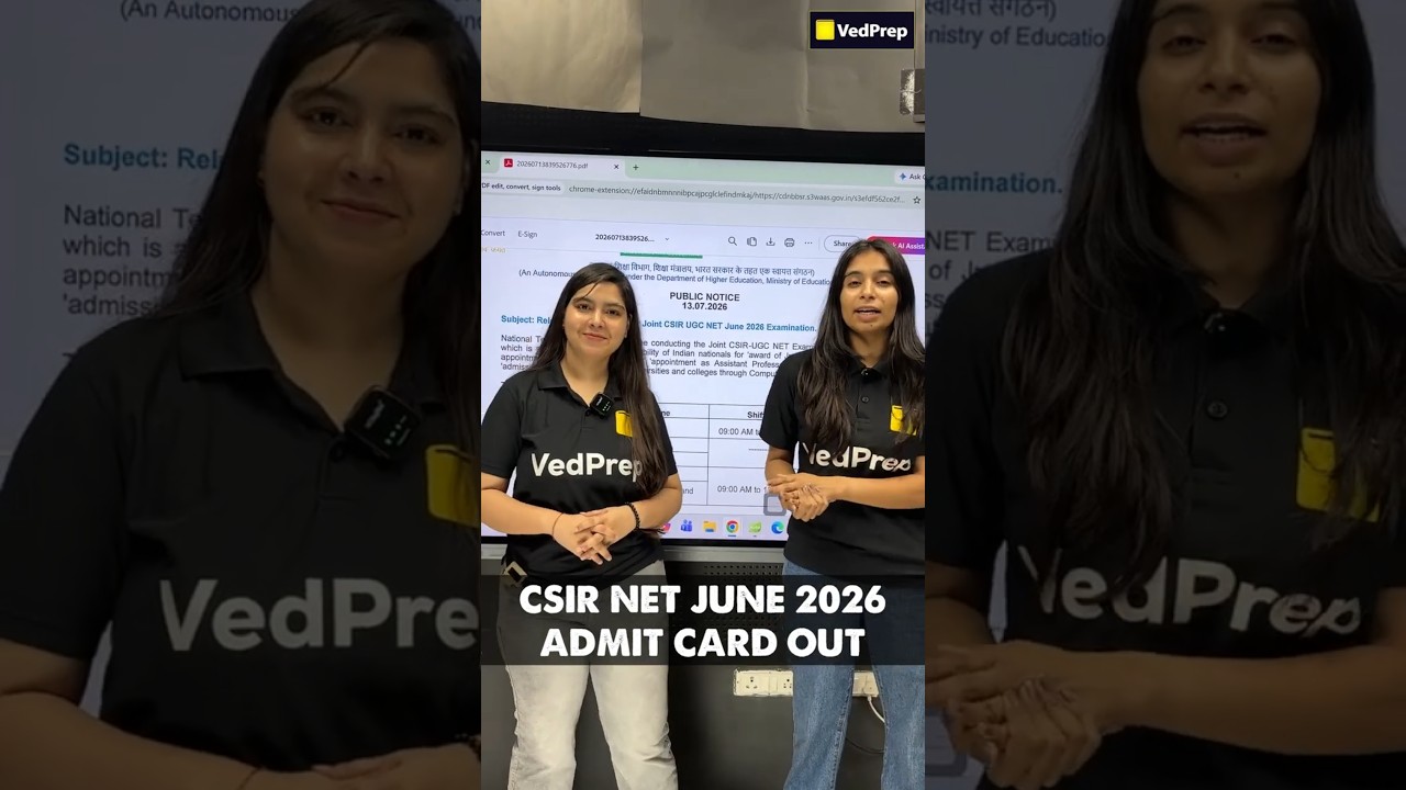 CSIR NET June 2026 Admit Card Released 🚨 Download Now | Step-by-Step Guide
