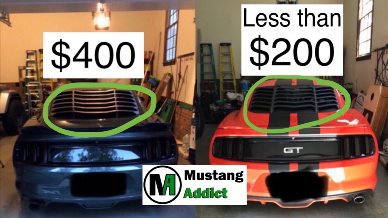 2015 Mustang Lambo Style Louver Install