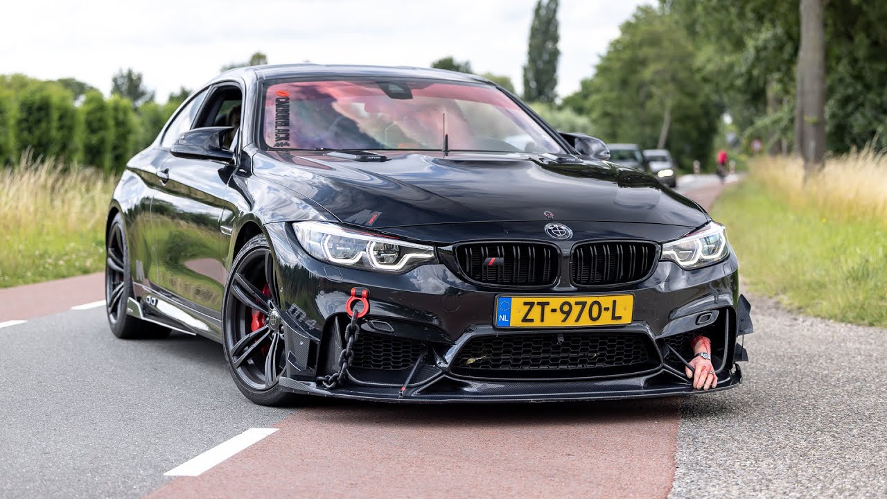 MODIFIED BMW M4 F82 with Decat M Performance Exhaust - LOUD Accelerations !