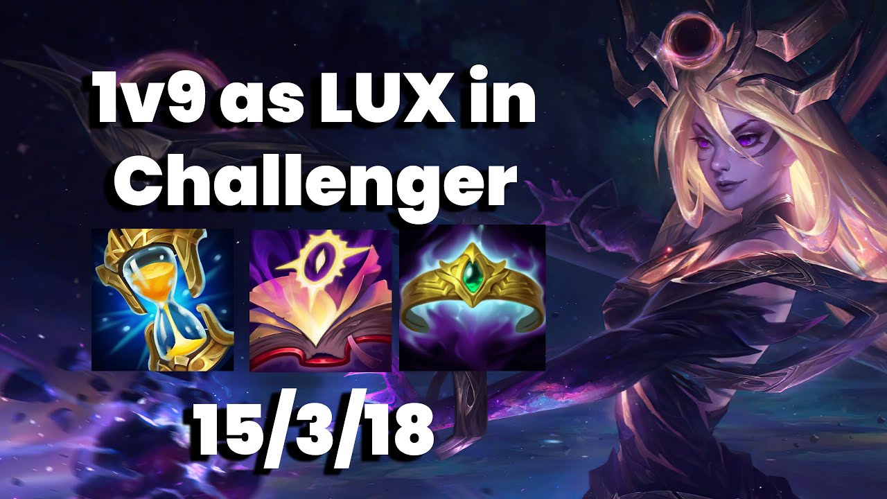 How to 1v9 as LUX in CHALLENGER (78% WIN RATE LUX) | 12.15 - League of Legends