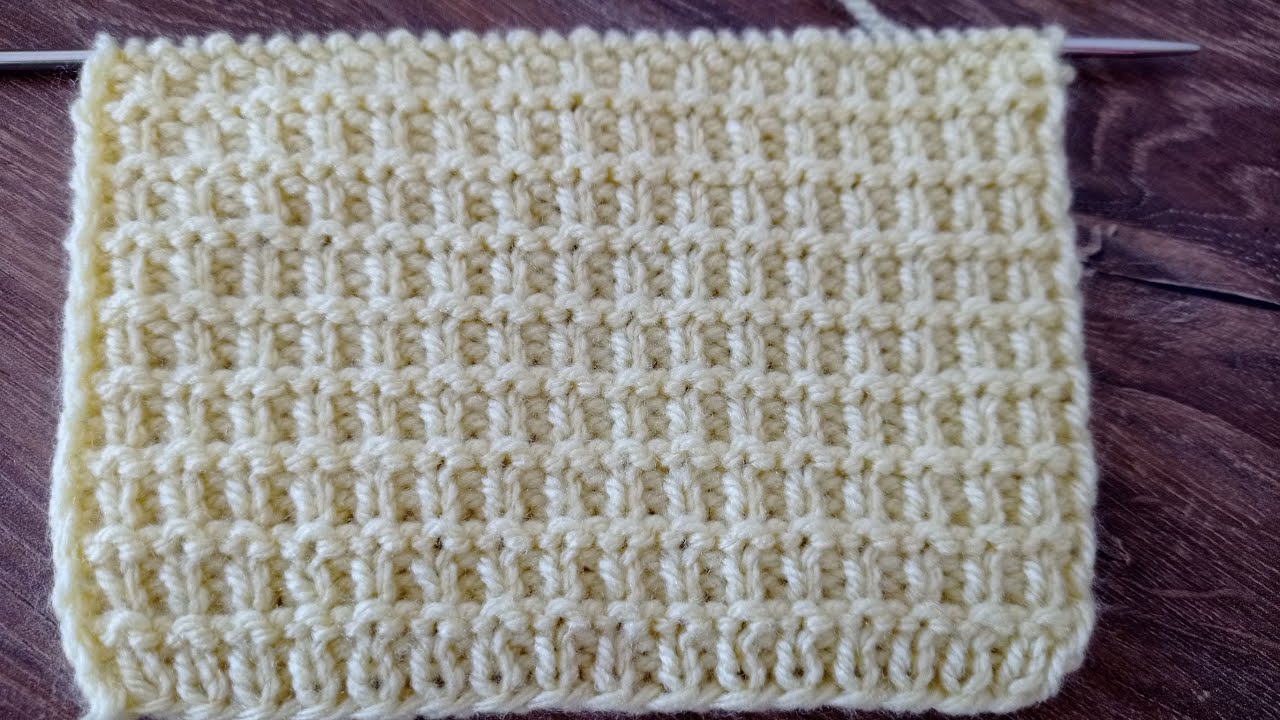 Einfaches zweiseitiges Strickmuster für Anfänger