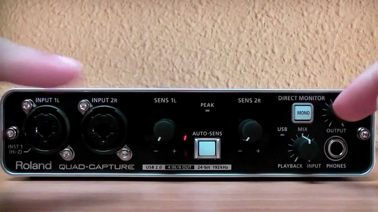Tutorial sobre interfaz usb (Roland Quadcapture UA-55)