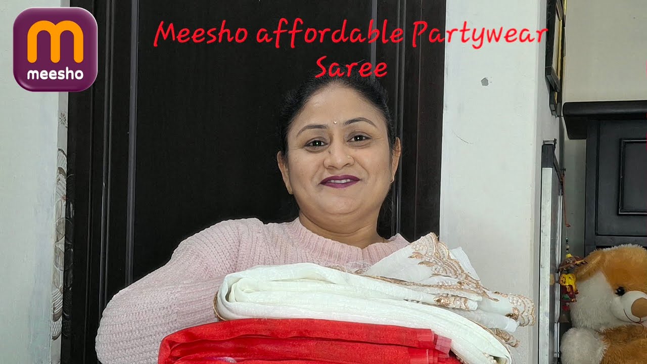Meesho affordable Partywear Saree 