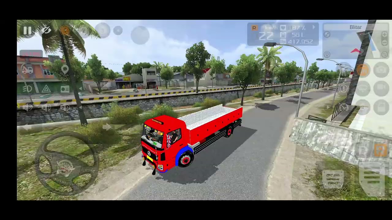 mini truck driver simulator indonesia cartoon #realtruckdriving #truckdriver #bussid #oiltankertruck