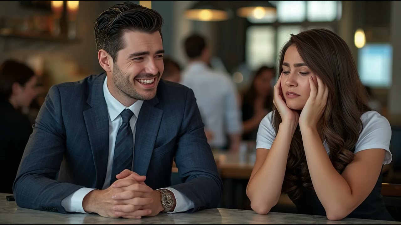 Le PDG Defie La Serveuse Sur La Finance En Se Moquant D'elle. La Leçon Qu'il Reçois Est Choquant....