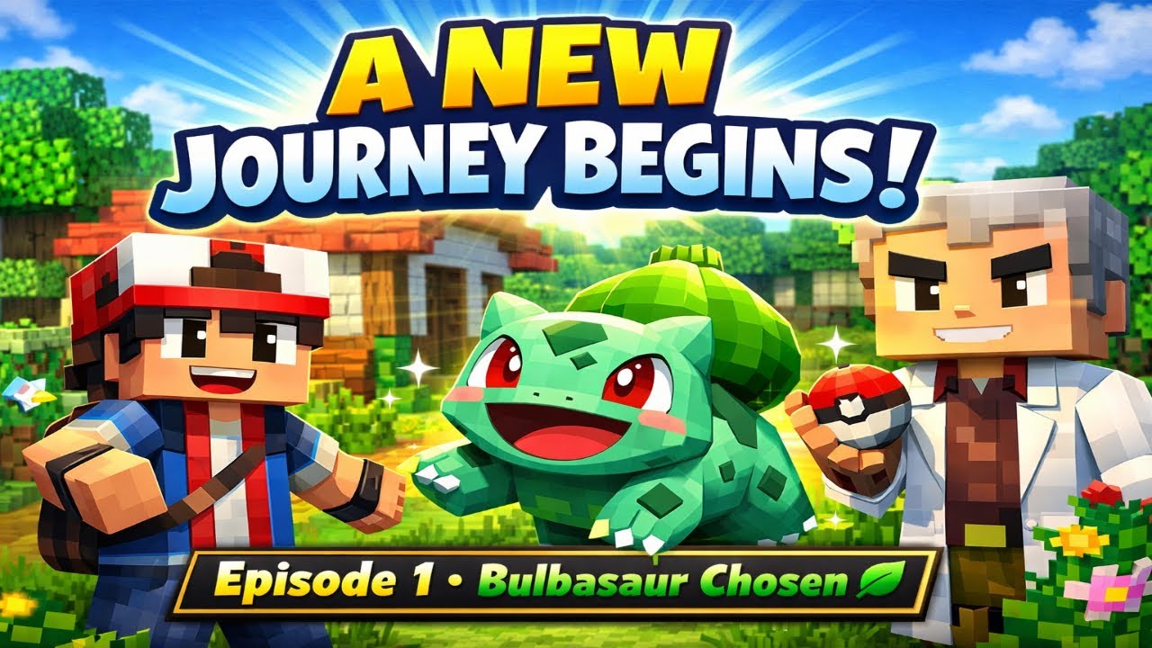 Cobblemon: Kanto Journey Episode: 1 - A New Journey Begins