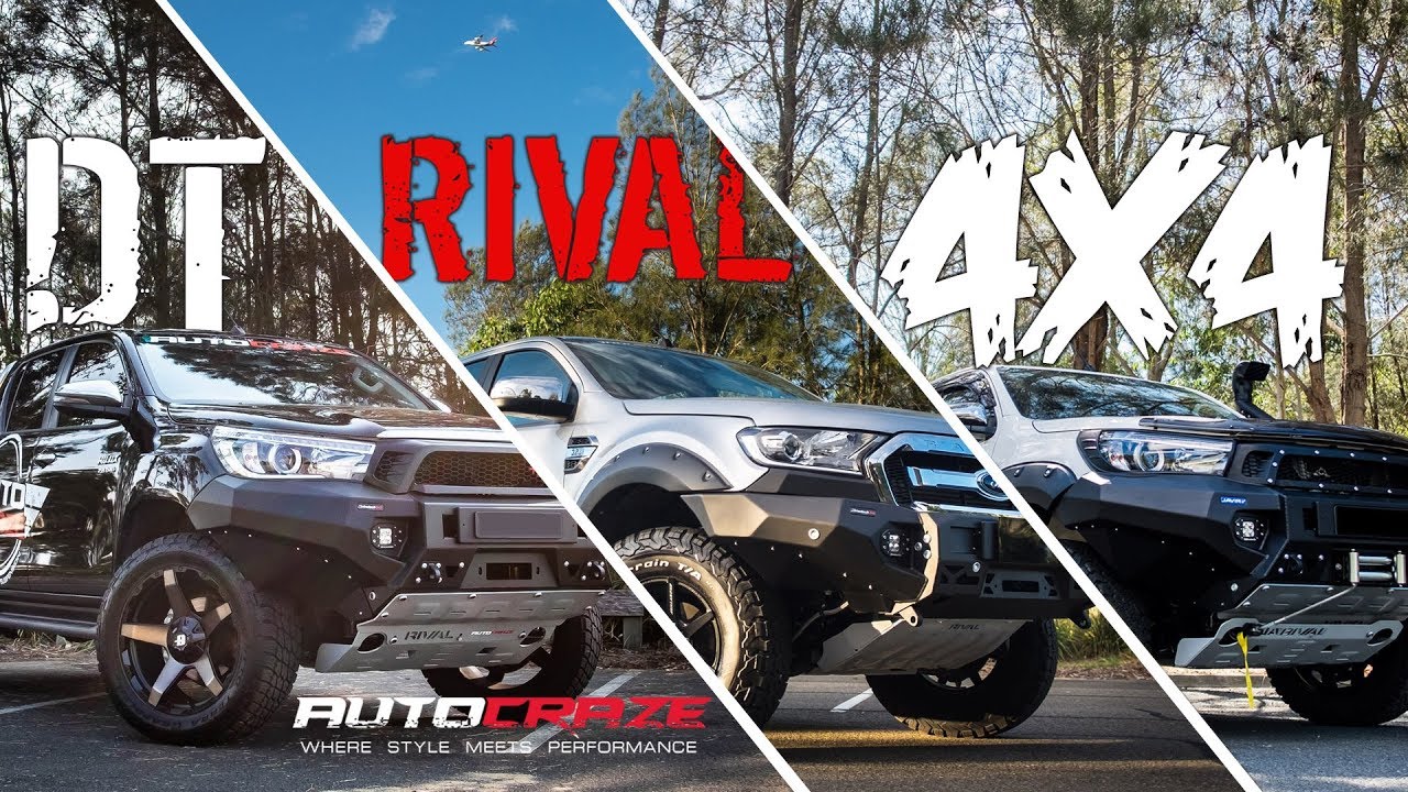 DT RIVAL 4x4 Bumper Bar by AutoCraze | Ford Ranger, Toyota Hilux, 4WD Action Accessories Australia
