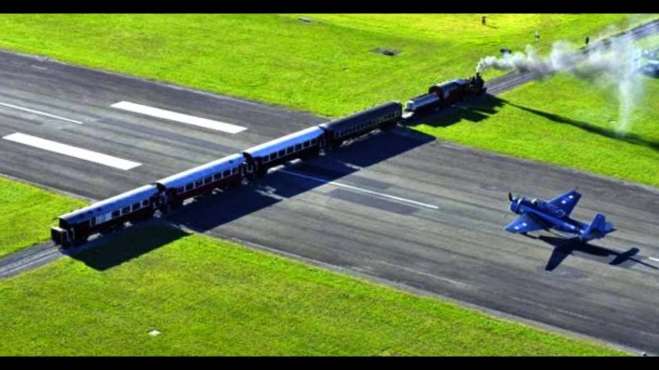 New Zealand - Gisborne Airport - Runway With a Railway Crossing