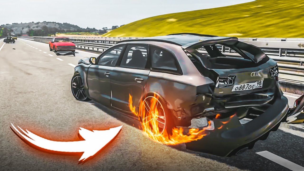 ЛЕГЕНДА ВЕРНУЛАСЬ! AUDI RS6 СНОВА У МЕНЯ, НО Я ЕЁ РАЗБИЛ...! (BEAM NG DRIVE)