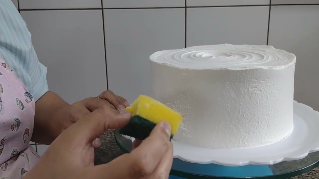 bolo chantilly, técnica esponja