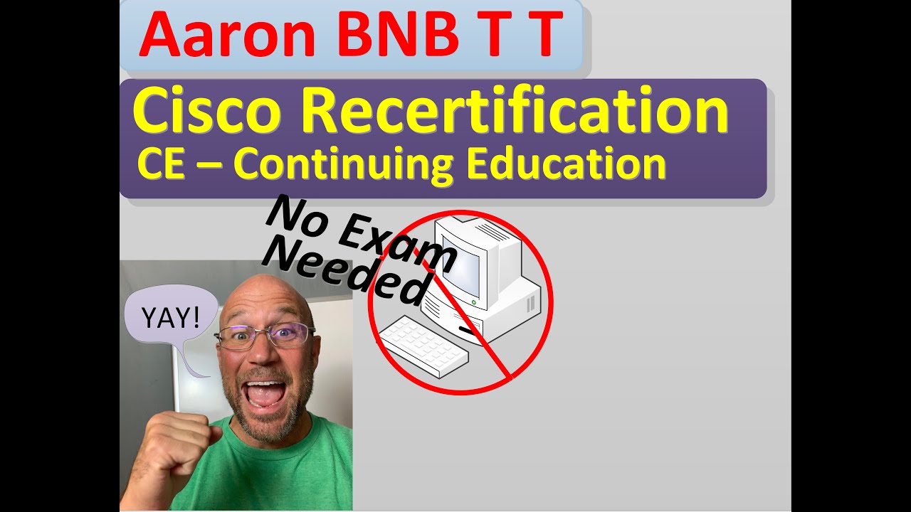 cisco recertification using continuing education