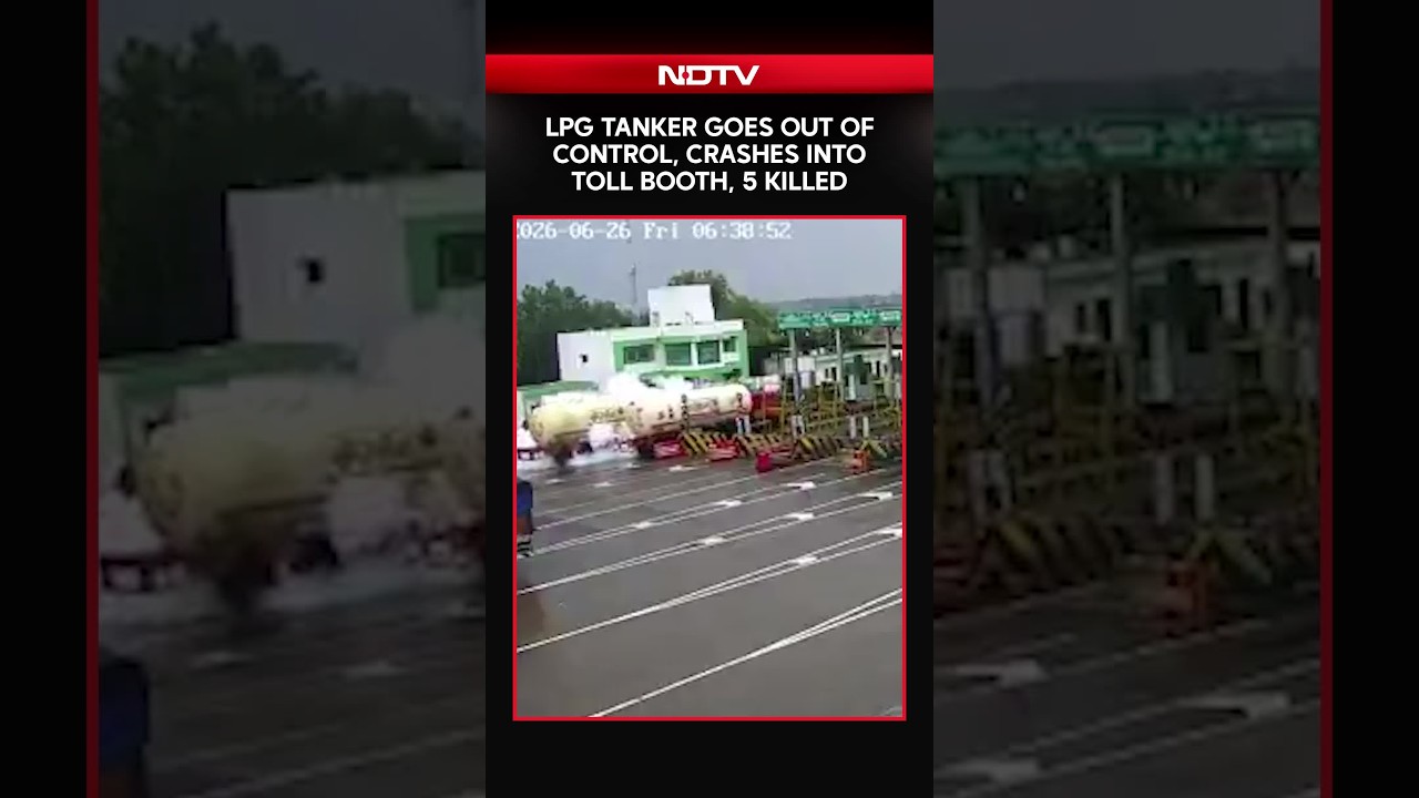 LPG Tanker Goes Out Of Control, Crashes Into UP Toll Booth, 5 Killed