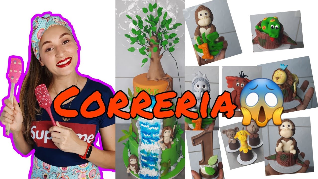 FIZ 55 DOCES PERSONALIZADO E 1 BOLO DE 3 ANDARES TARZAN- ROTINA DE ENCOMENDAS