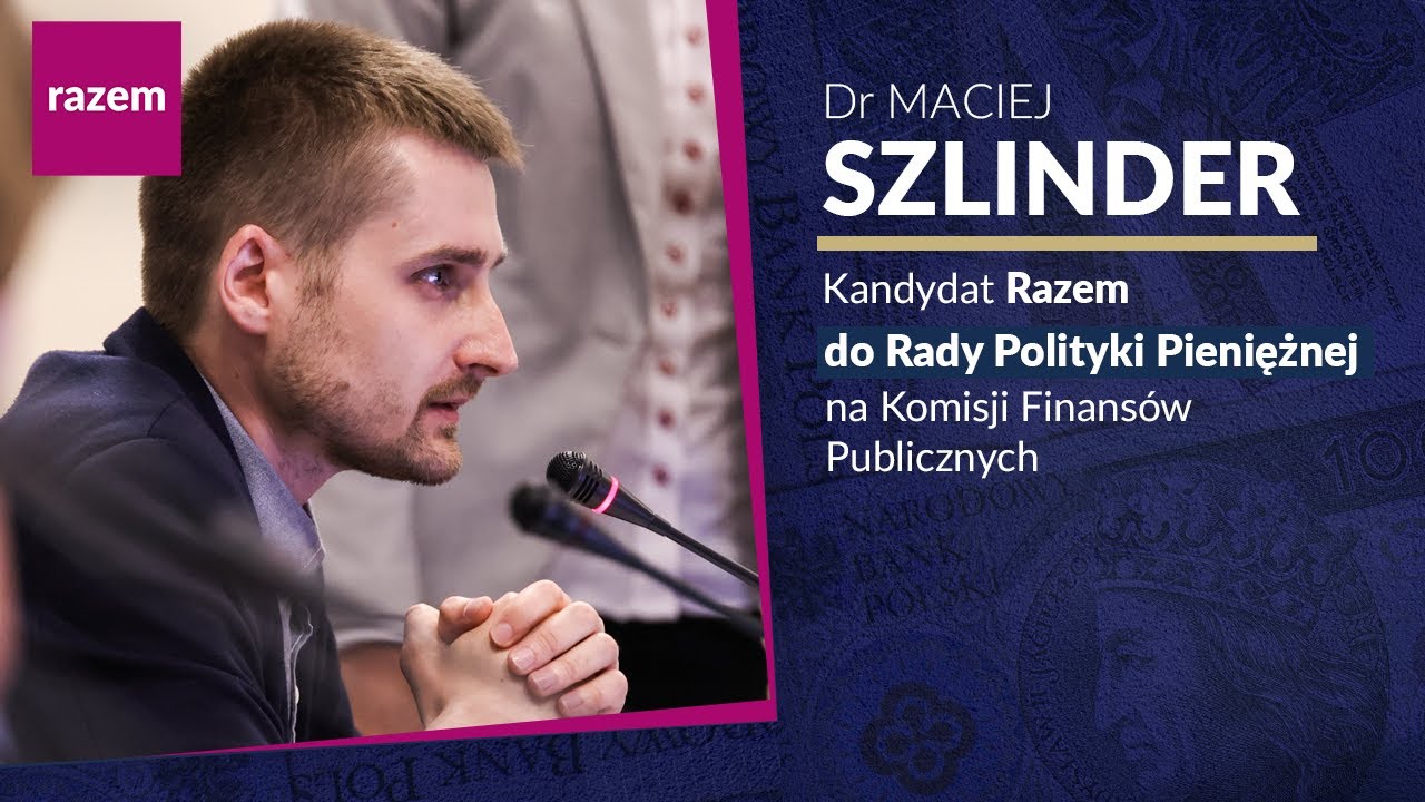 Dr Maciej Szlinder na Komisji Finansów Publicznych