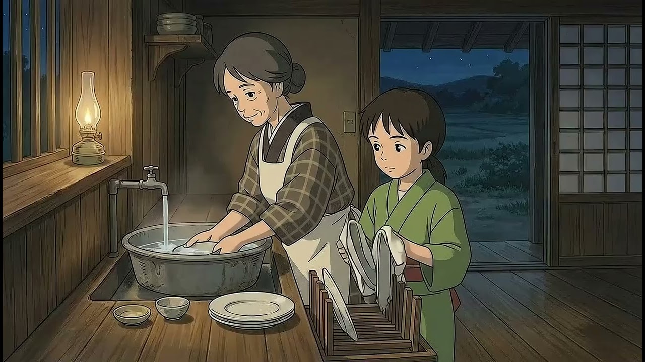A Lifetime in the Japanese Countryside: Rice Fields, Seasons & Family Love 🌾 | Ghibli Style