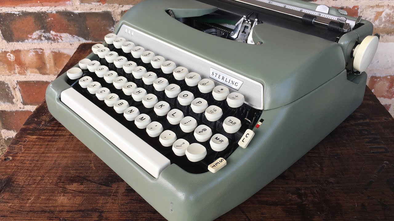 [Sold!] Typewriter Review: 1965 Smith Corona Sterling - Awesome Avocado - Cleaned and Serviced