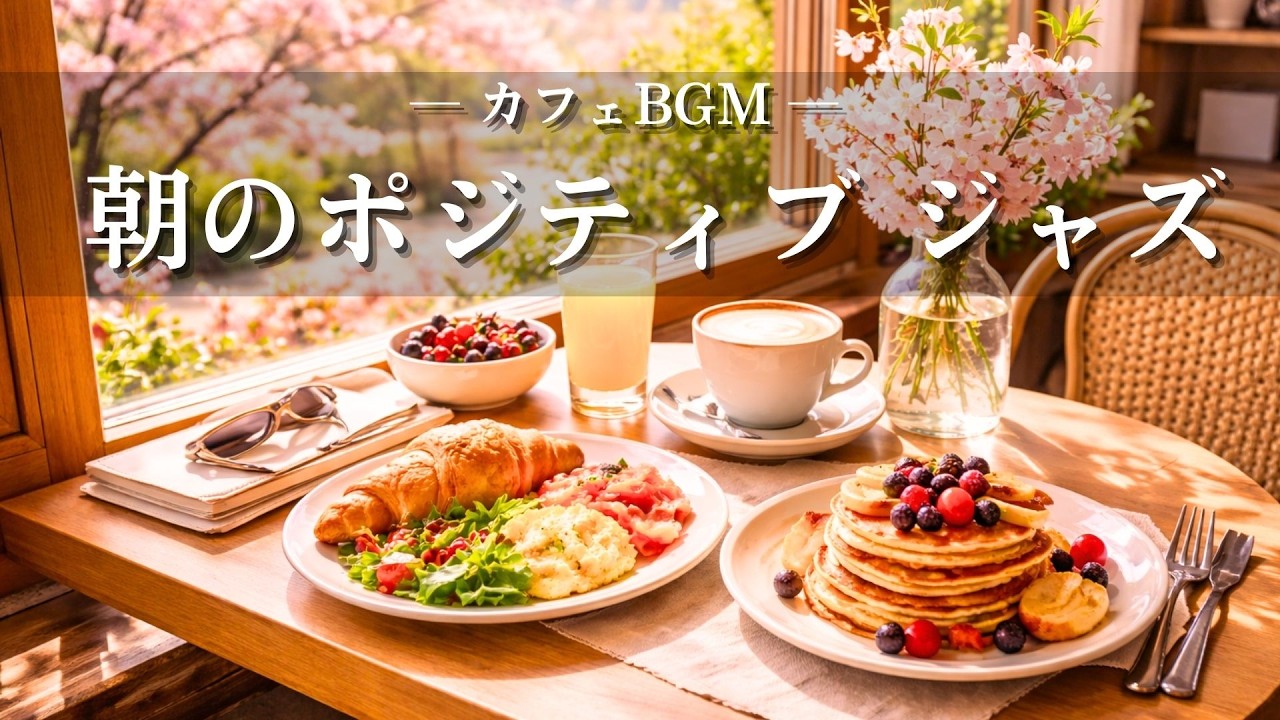 【カフェBGM】元気がでるポジティブジャズ | 作業用・勉強用・リラックス音楽　Uplifting Positive Jazz