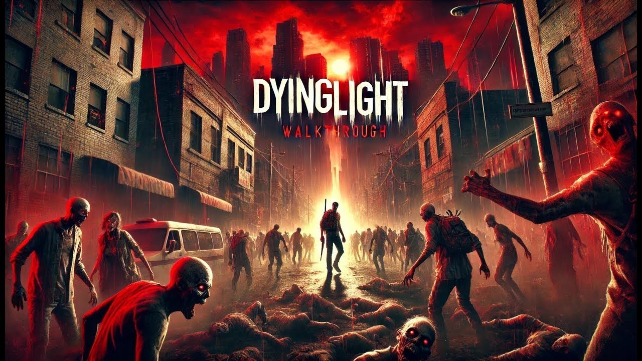 Dying Light куча зомби и мы спасаем город как обычно.