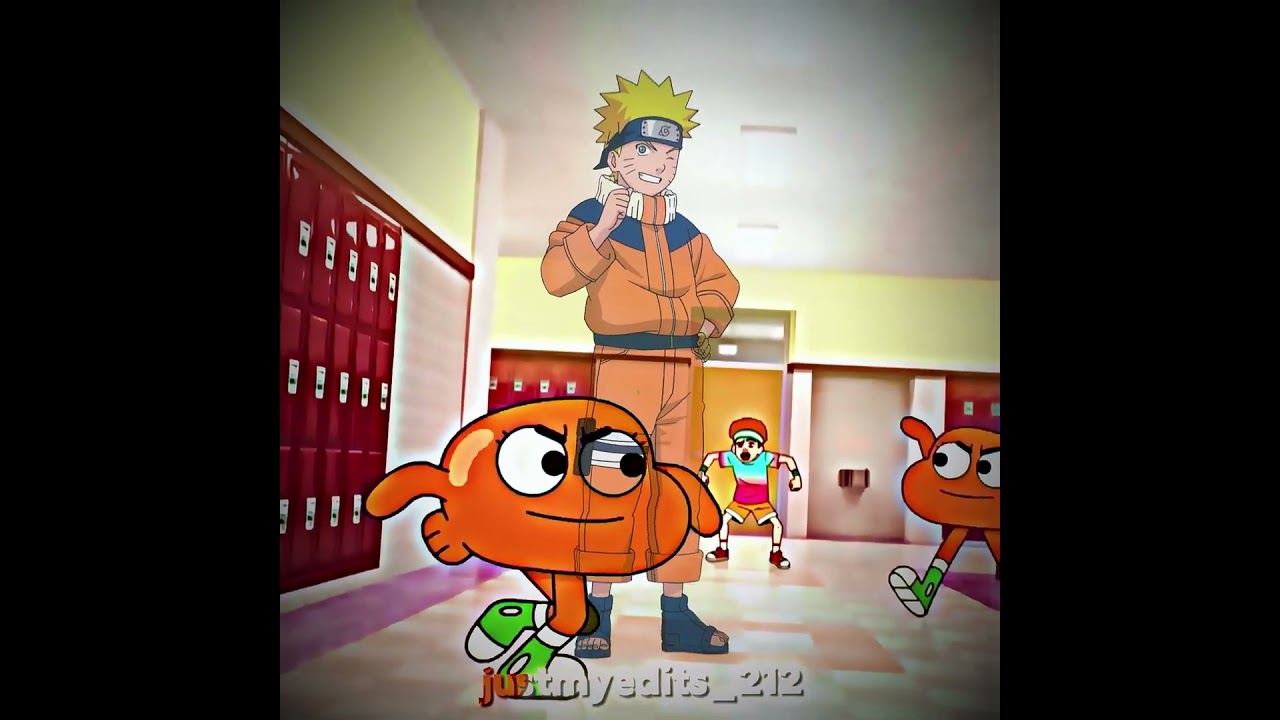Gumball,Darwin,Sonic, Naruto and Rayman prime ☠🔥 #gumball #edit