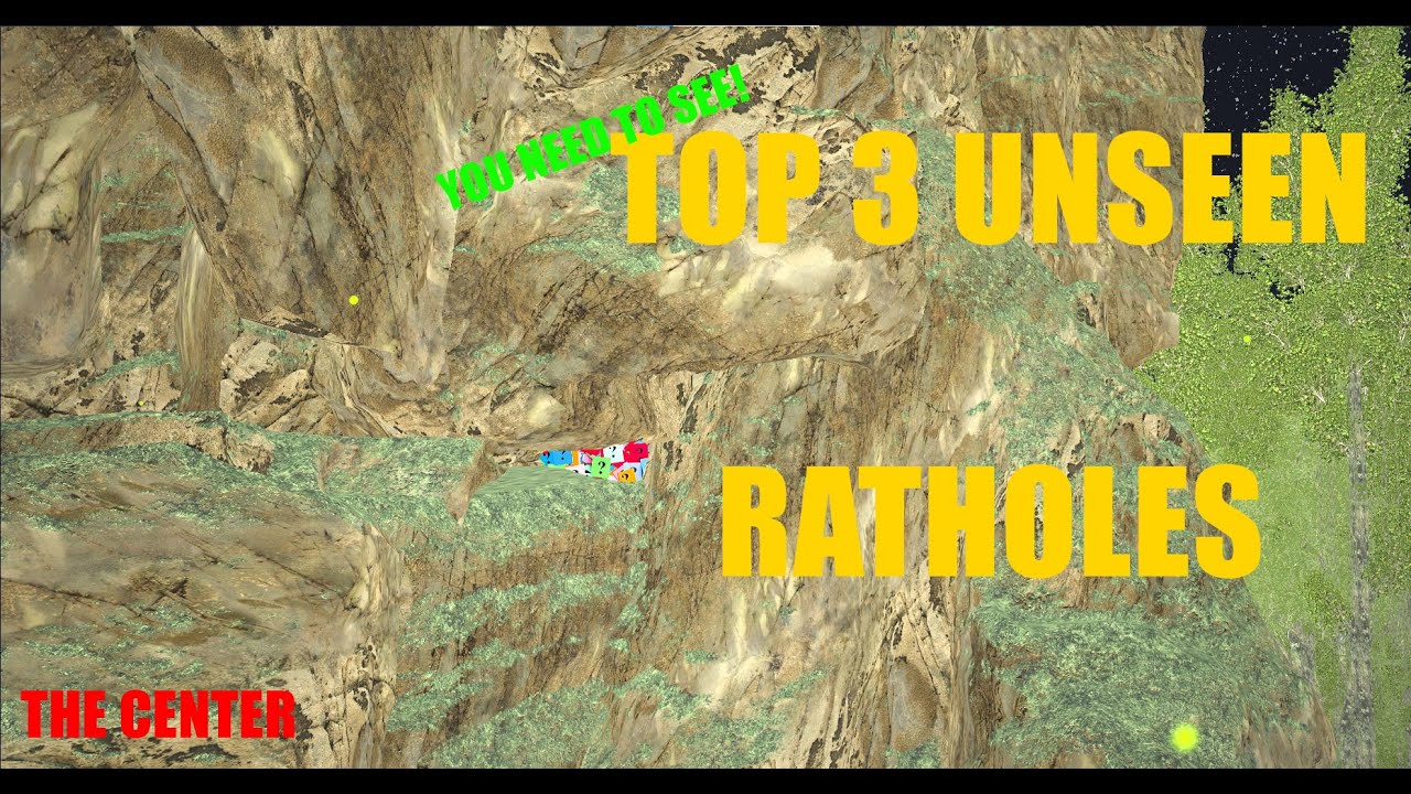 Top 3 Ratholes Unseen The Center | Ark Survival Evolved