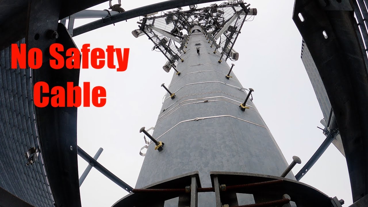 Climbing monopole tower