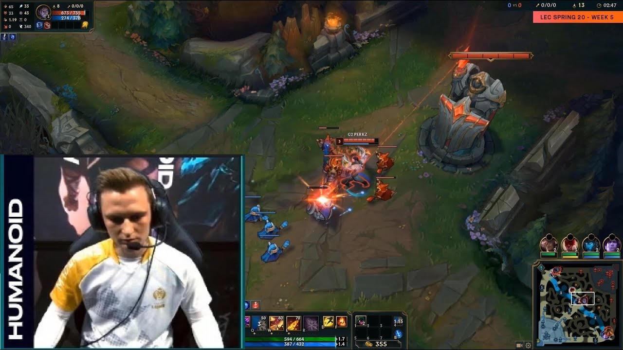 [MAD Humanoid Pro View] POV - MAD vs G2 - LEC Spring 2020 Week 5 - Humanoid Leblanc Gameplay