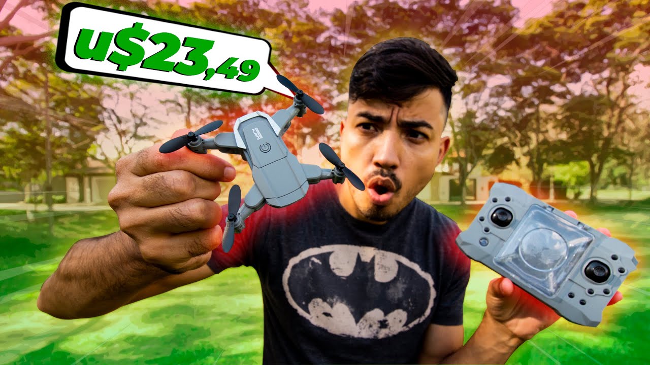 COMPREI O MENOR DRONE DA SHOPEE | Mini Drone KY905 (Drone que vem dentro do controle)
