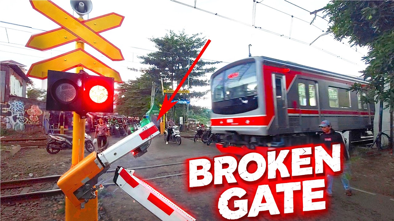 BROKEN GATE !! UPDATE Palang Kereta Api Baru JPL 39 Yang Patah, Begini Kondisinya