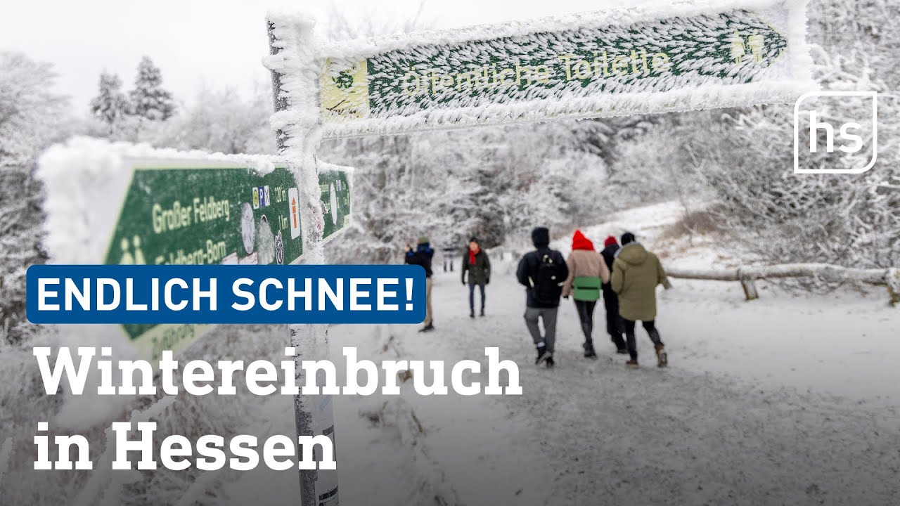 Winter-Überraschung in Hessen: 8 Zentimeter Schnee auf dem Feldberg | hessenschau