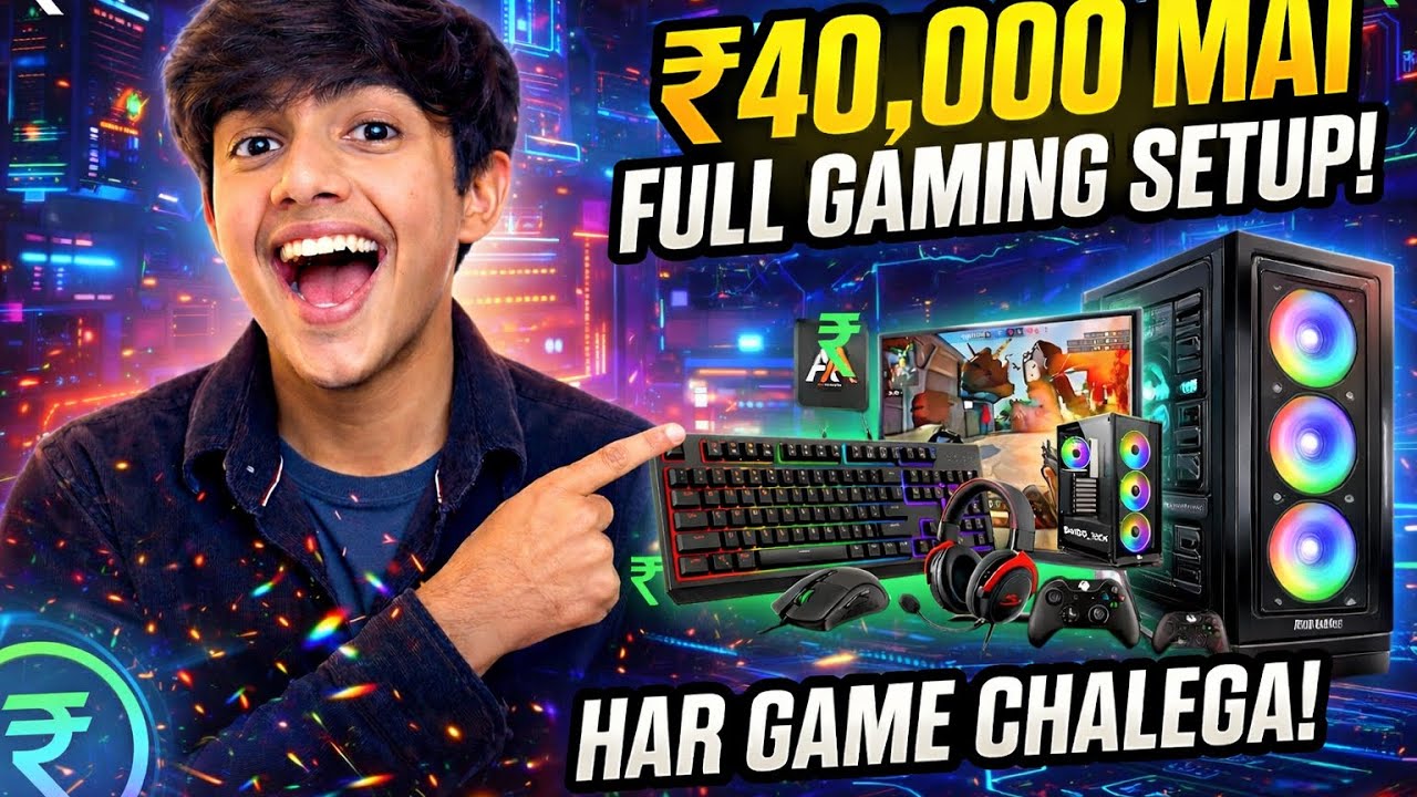 GAMING PC BUILD UNDER 40,000 | WITH GPU AND MONITOR | IN 2026 💥