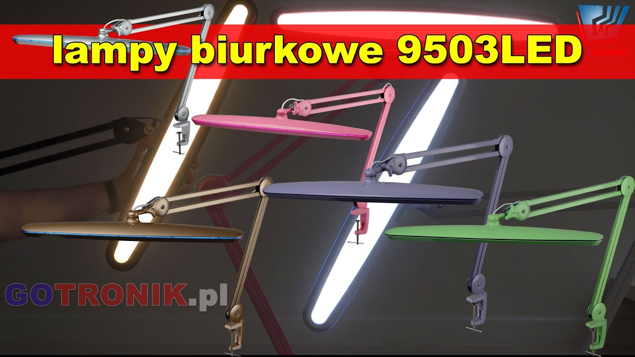 9503LED lampy stolowe biurkowe kreślarskie odcinek2
