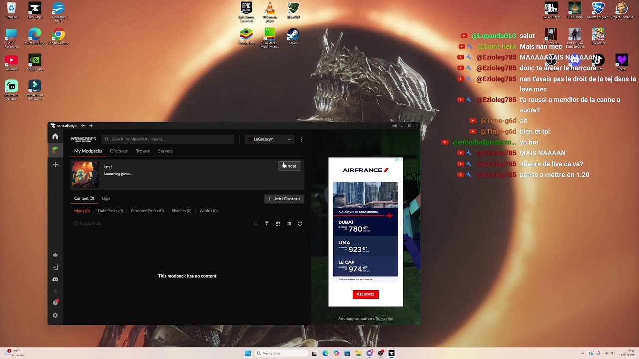 live minecraft java je joue a blocaria