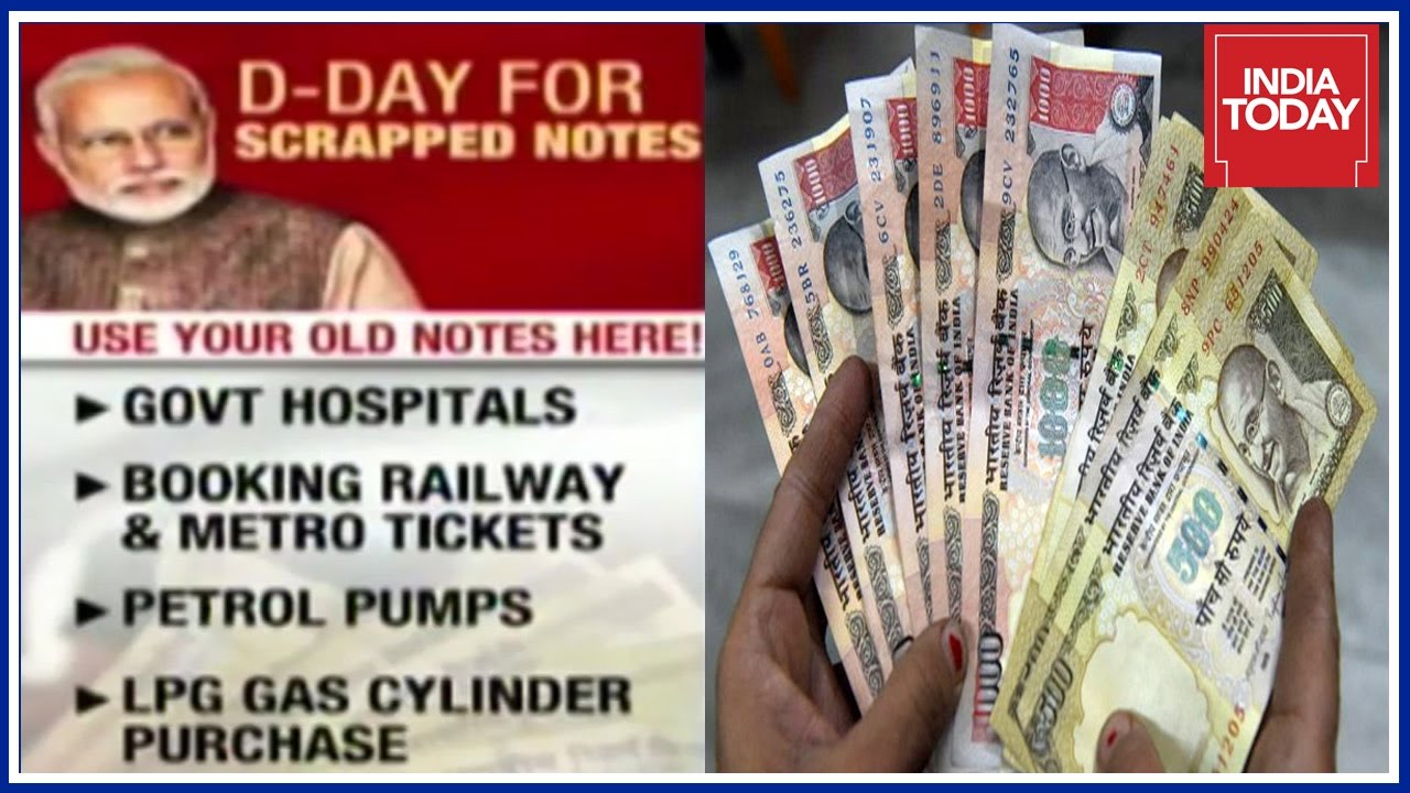 End Of Day For Old Rs 500 & 1000 Notes