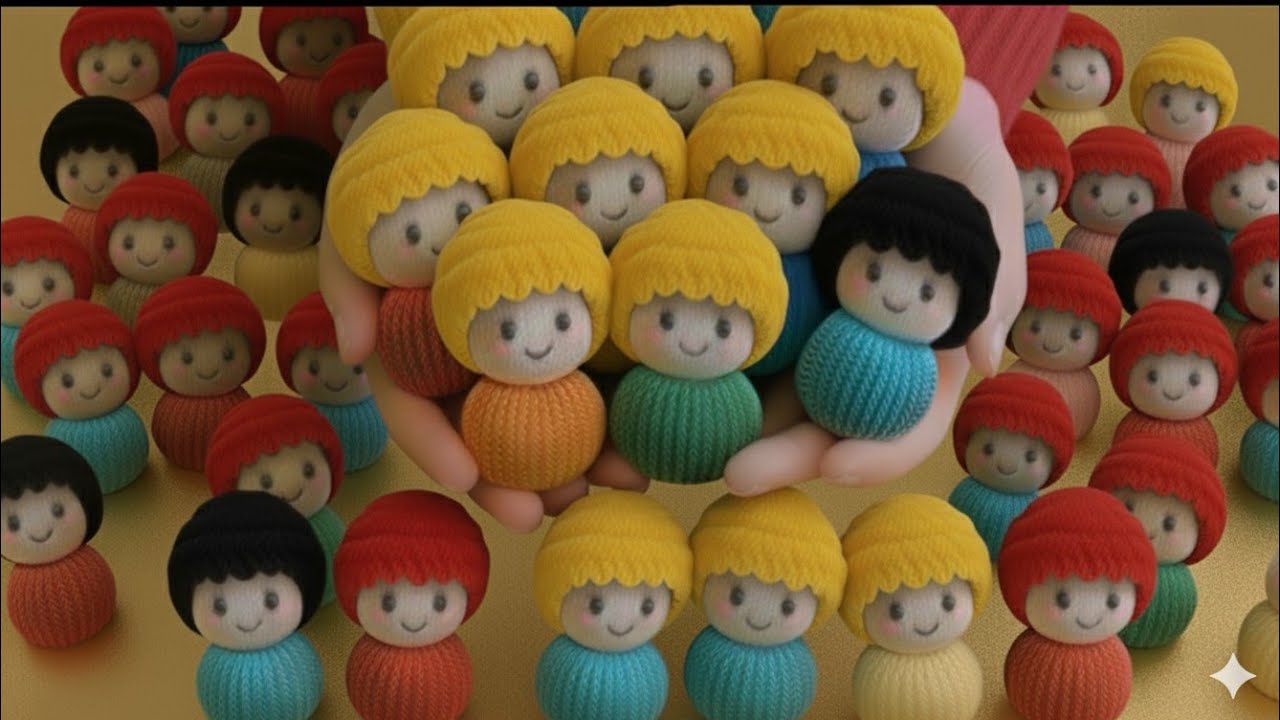 Very cute doll keychains made from Hair Rubber/ Unbelievable steps — very easy