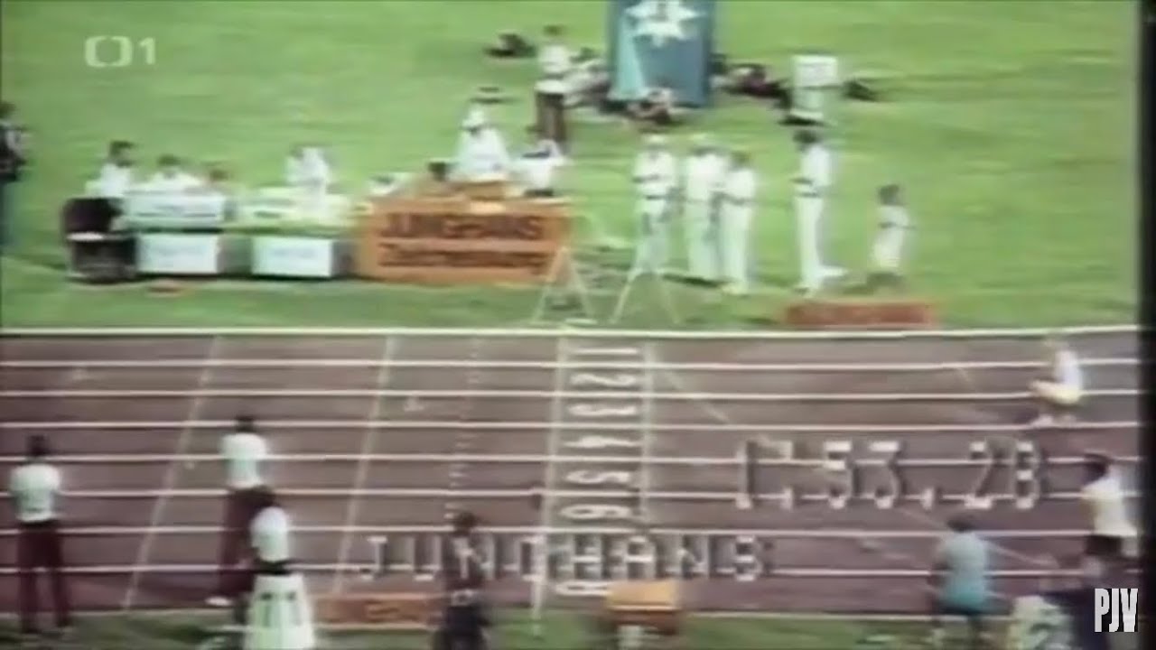 Jarmila Kratochvilova 800m world record 1:53.28 negative split (56.82 + 56.46)
