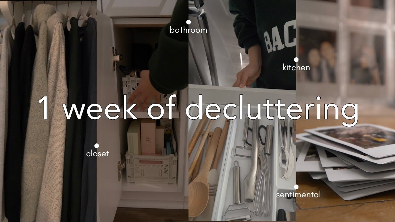 declutter my entire home with me (in 1 week) 👏 motivation for the new year