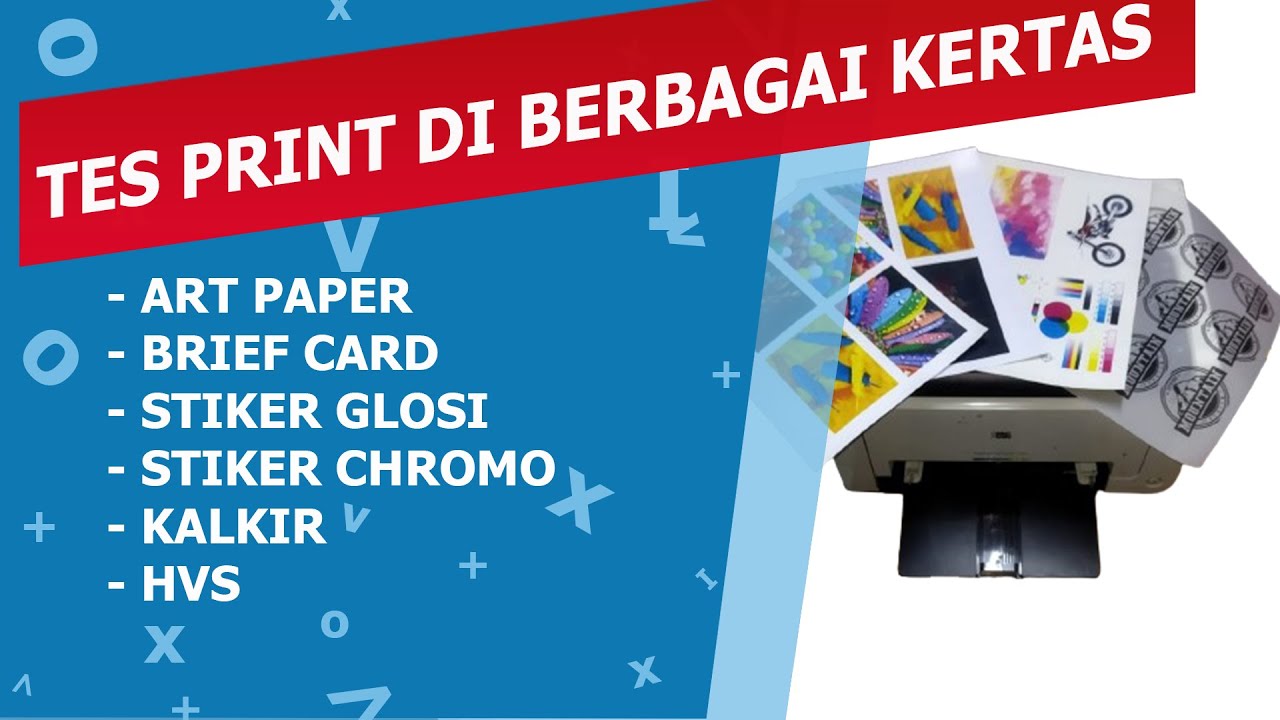 HP LASERJET CP1025   TEST PRINT KERTAS HVS, ART PAPER, BRIEF CARD, CHROMO, STIKER GLOSY DAN KALKIR