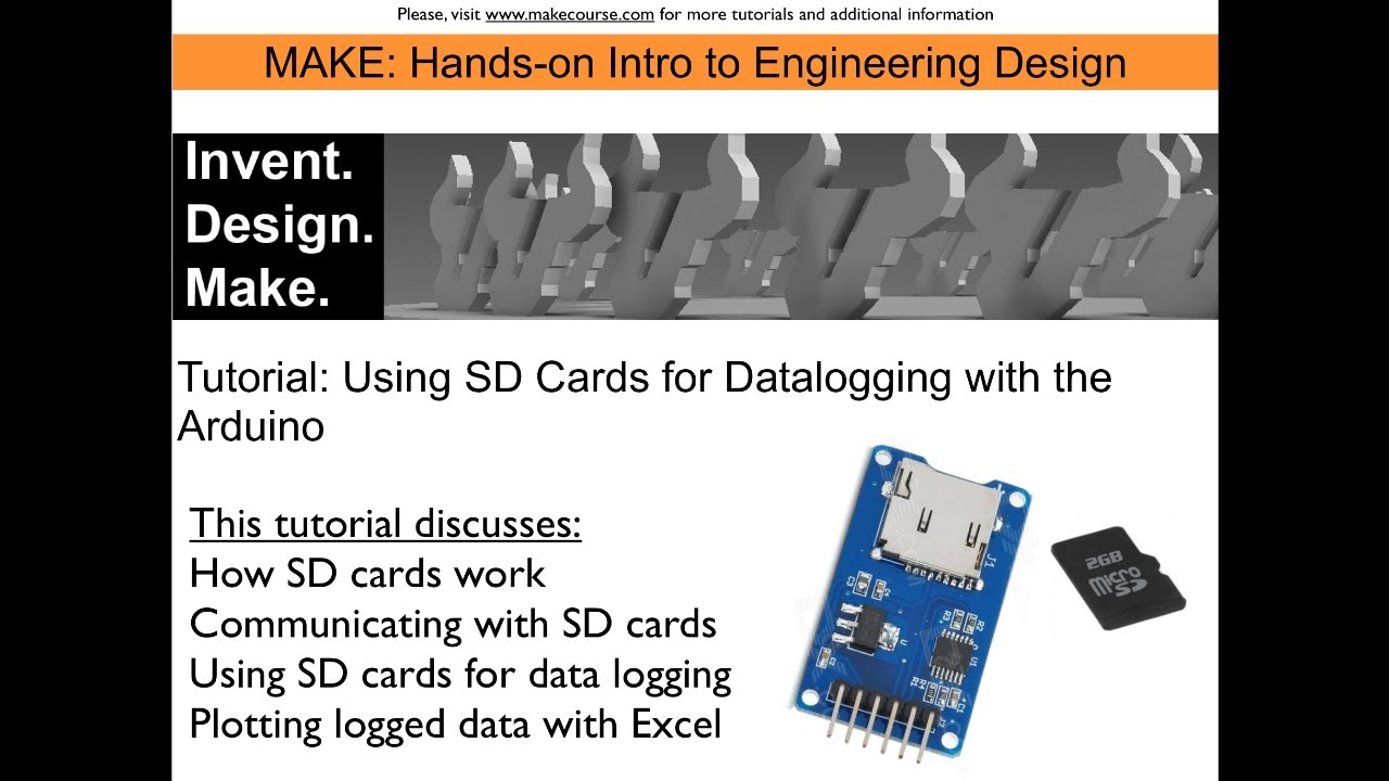 Tutorial: Using an SD Card with the Arduino for Data Logging