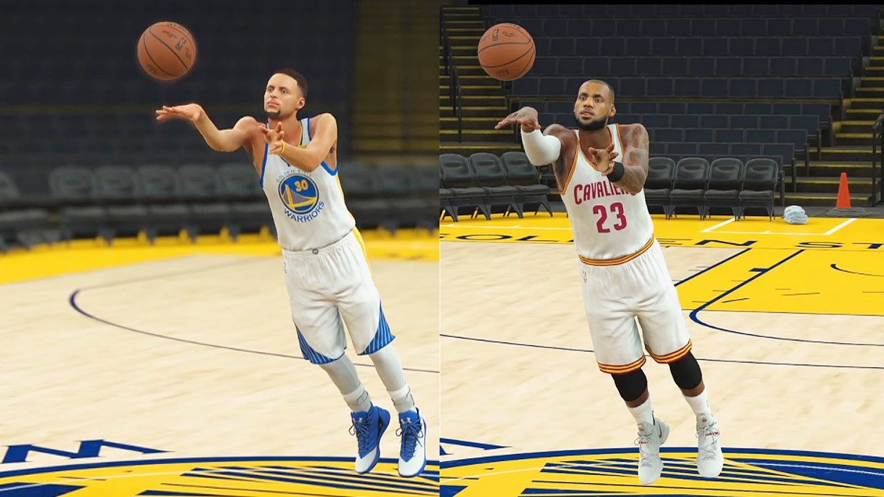 Who Can Make a Half Court Shot First in the NBA? Curry, LeBron, Durant, Kyrie, Westbrook? NBA 2K17