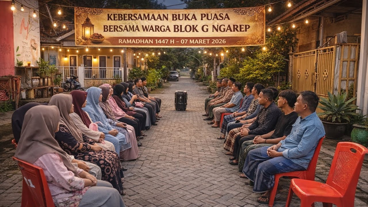KEBERSAMAAN BUKA PUASA BERSAMA WARGA BLOK G NGAREP.RAMADHAN 1447 H - 07 MARET 2026