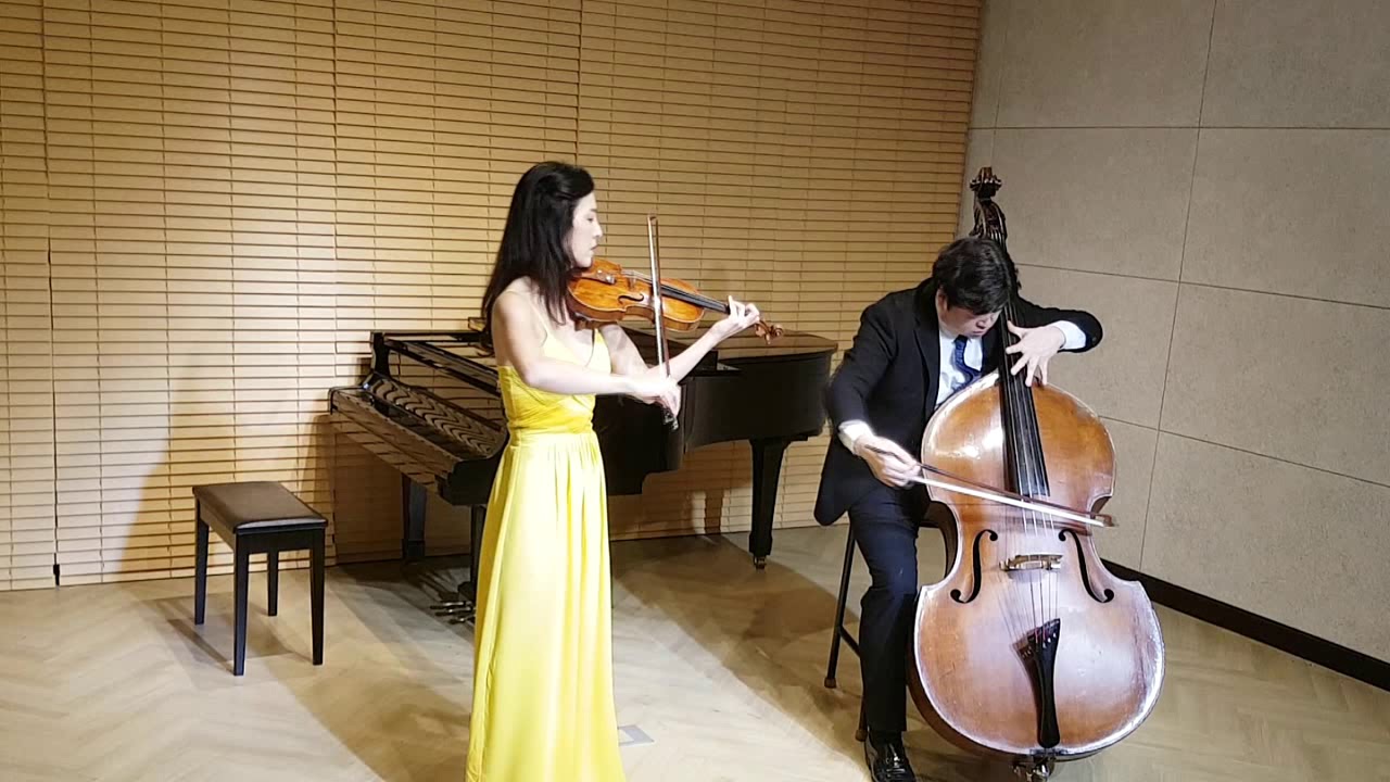Händel-Halvorsen - Passacaglia 파사칼리아 (Violin and Doublebass) (sheet music download link attached)