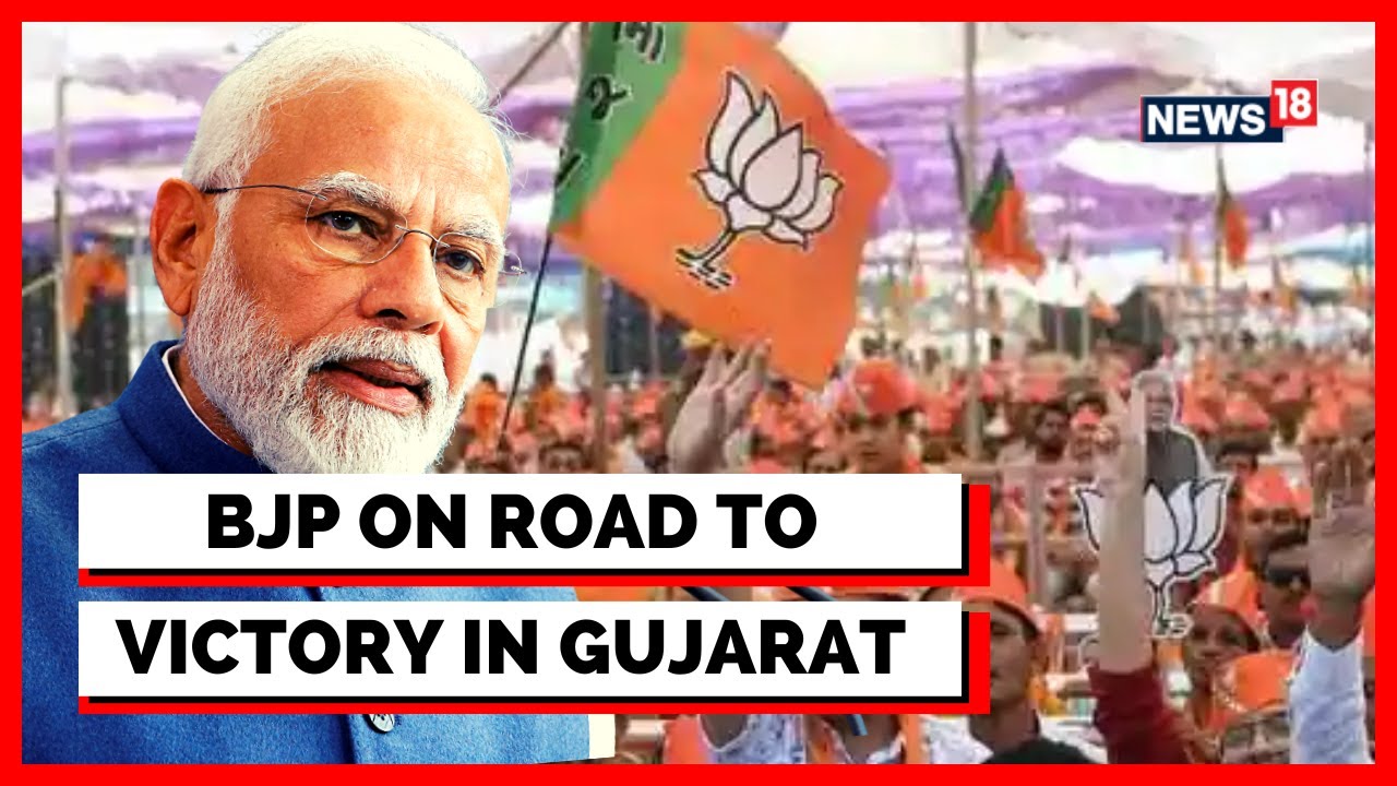 Gujarat Election 2022 |  BJP Way Past The Halfway Mark In Gujarat, Leads In 112 Seats | English News