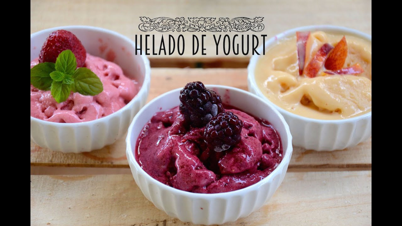 HELADO DE YOGURT CON FRUTAS NATURALES/FROZEN YOGURT