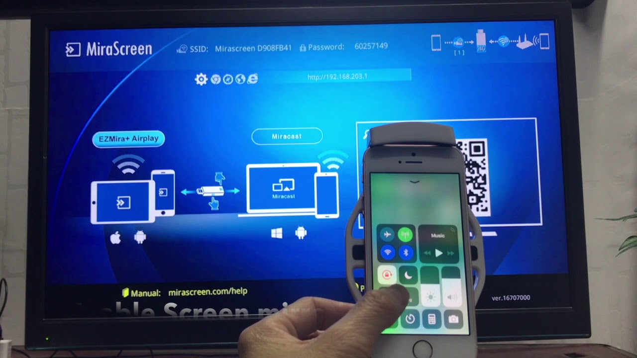 MiraScreen New UI iOS mirroring