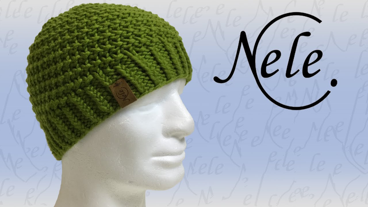 Mütze stricken für Anfänger - Strickmütze im Spiralmuster, DIY Anleitung by NeleC.