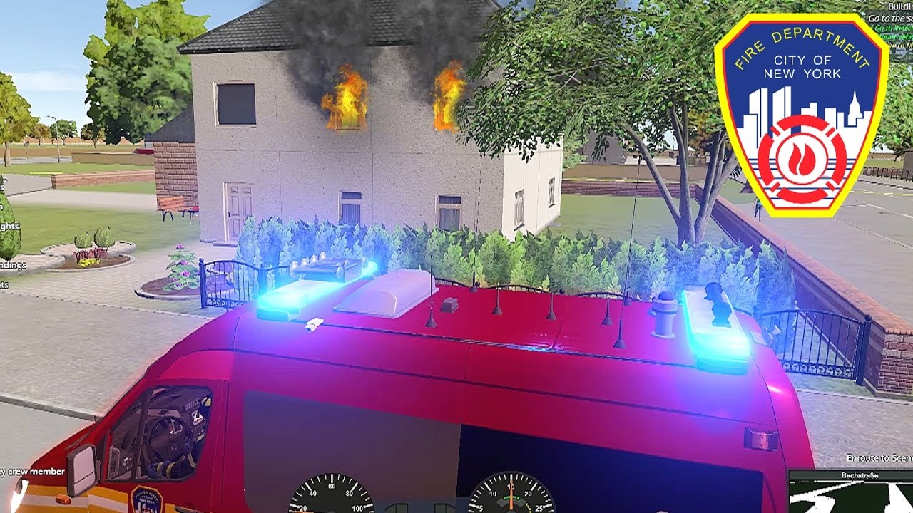Emergency Call 112 – FDNY Responds to House Fire! 4K
