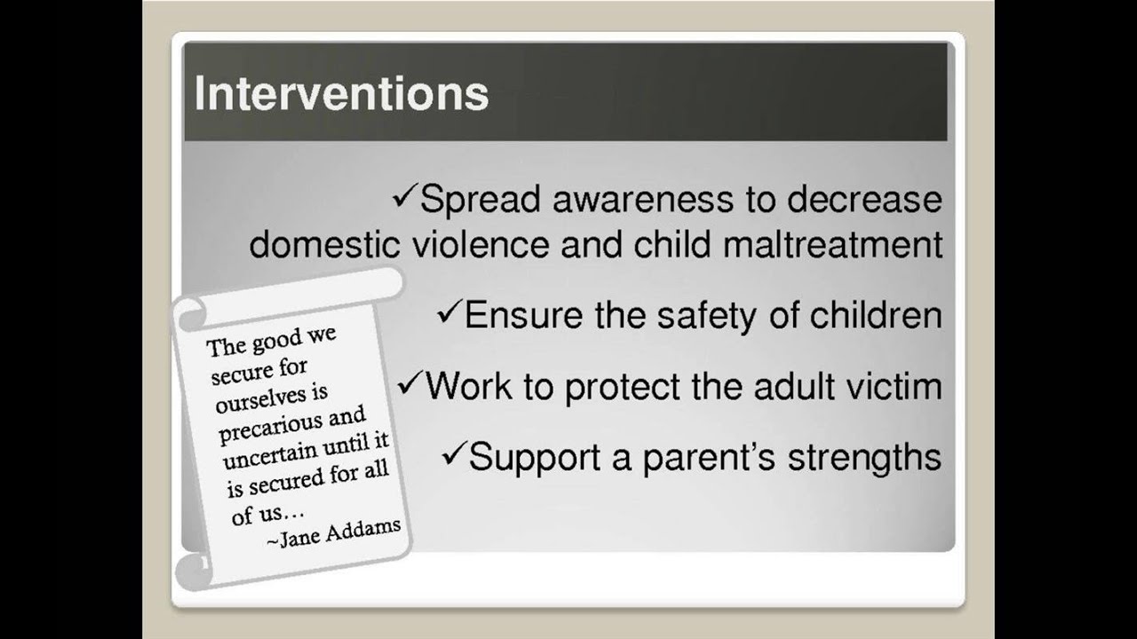 Witnessing Family Violence: The Impact on Children