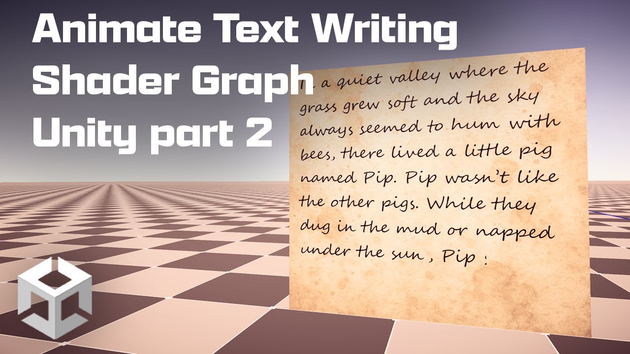 Animate Text Writing Shader Graph Unity Part 2