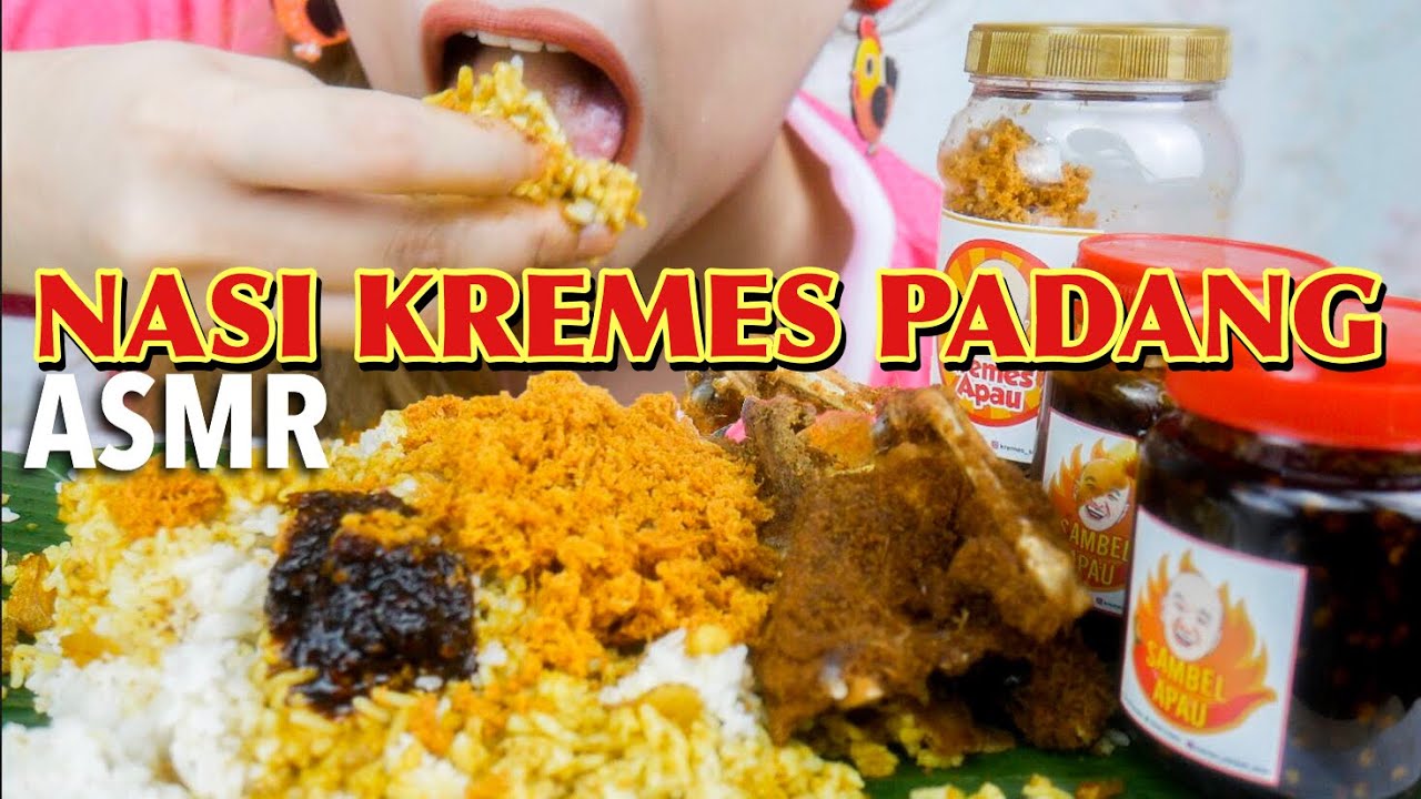 ASMR KREMESAN KRIUK + NASI PADANG | ASMR Indonesia