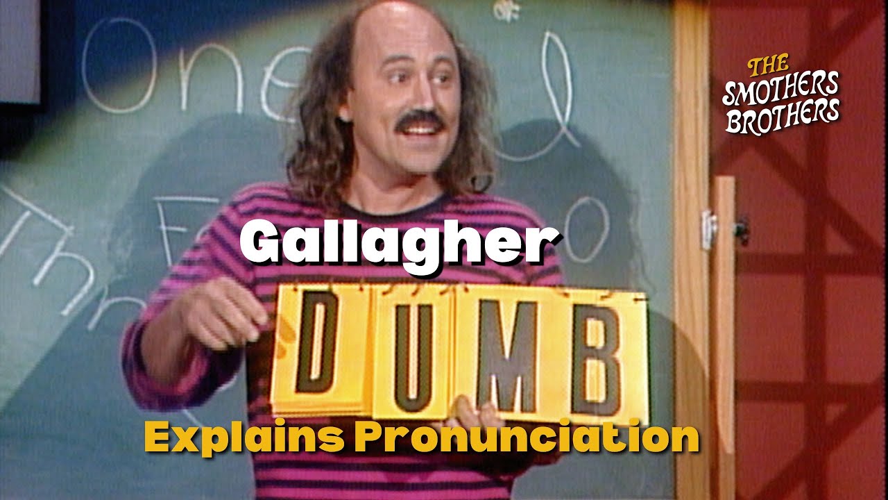 Gallagher: English Language Pronunciation | The New Smothers Brothers Comedy Hour
